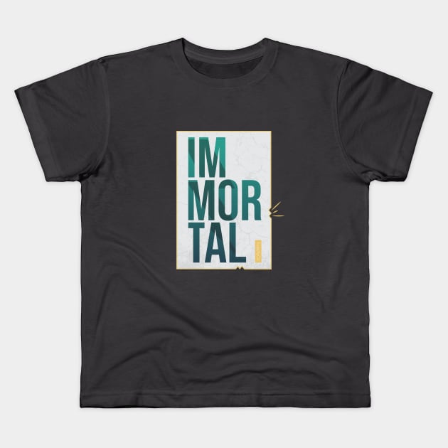 IM-MORTAL Kids T-Shirt by SiniDesignStudio